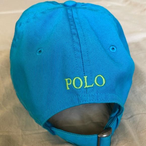 Polo Ralph Lauren Cotton Chino Hat Bright Blue - Picture 1 of 5
